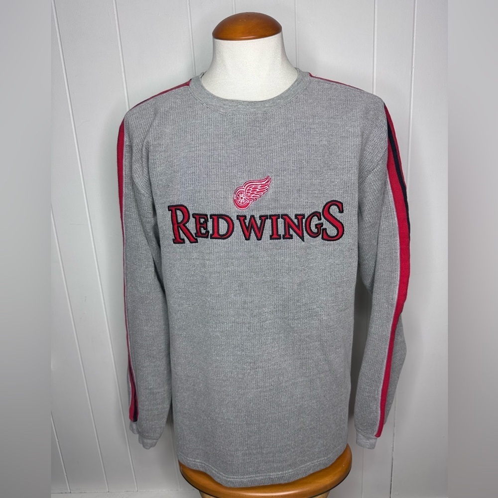 Vintage NHL Official Detroit Red Wings Knit Sweater/Heavy Shirt